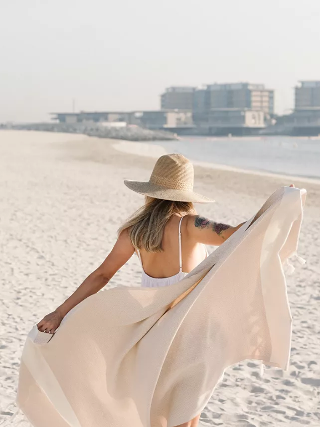 Bej Elmas Yöresel Peştemal – 100x180 cm | %100 Pamuk BEJ/100X180CM-6