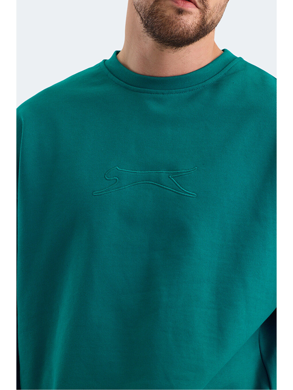 VADIK Oversize Erkek Petrol Sweatshirt-4