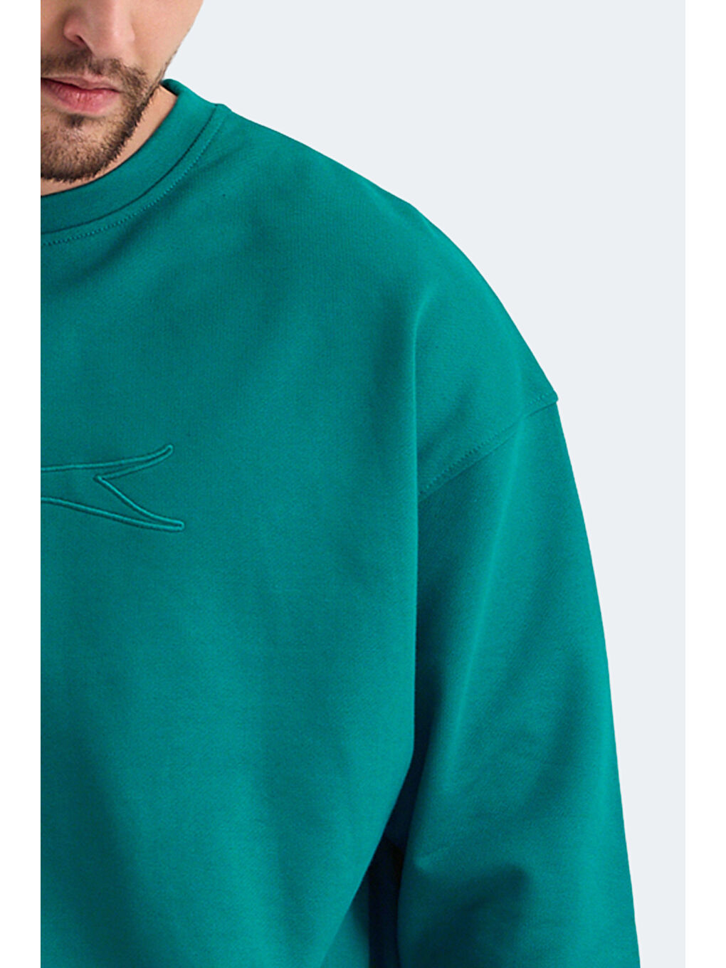 VADIK Oversize Erkek Petrol Sweatshirt-5
