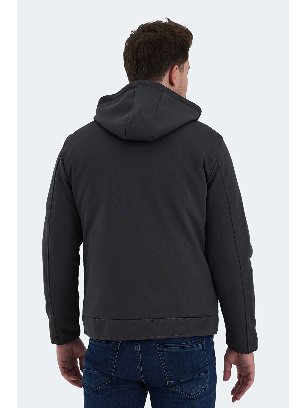 HENDRIKKO Erkek Mont  Kaban Koyu Gri-1