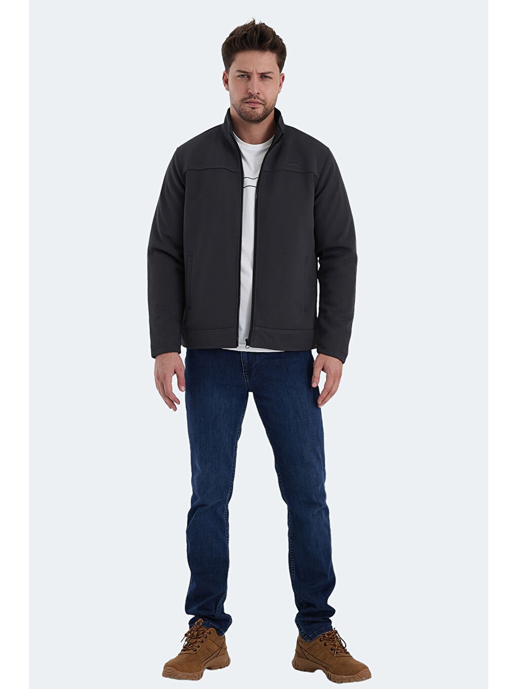 HEBEL IN Erkek Mont  Kaban Koyu Gri-6