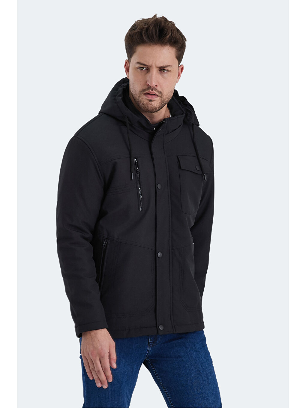 HERBIES Erkek Mont Kaban Siyah-2