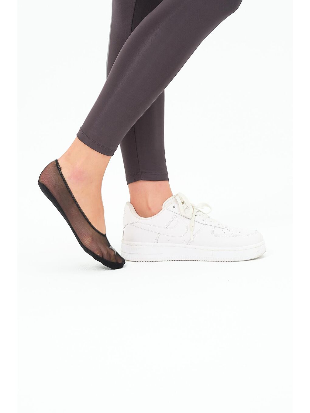 Yıldız Flok Baskılı Lazer Tül Suba Siyah-1