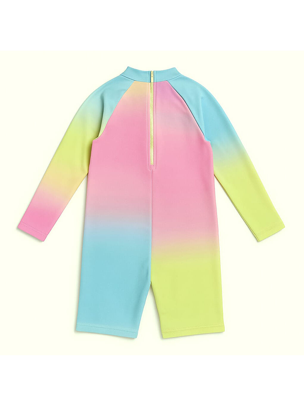 Turkuaz Kız Cocuk Uzun Kollu ve Fermuarlı Mayo Takımı 3 -10 Yas 11908-1