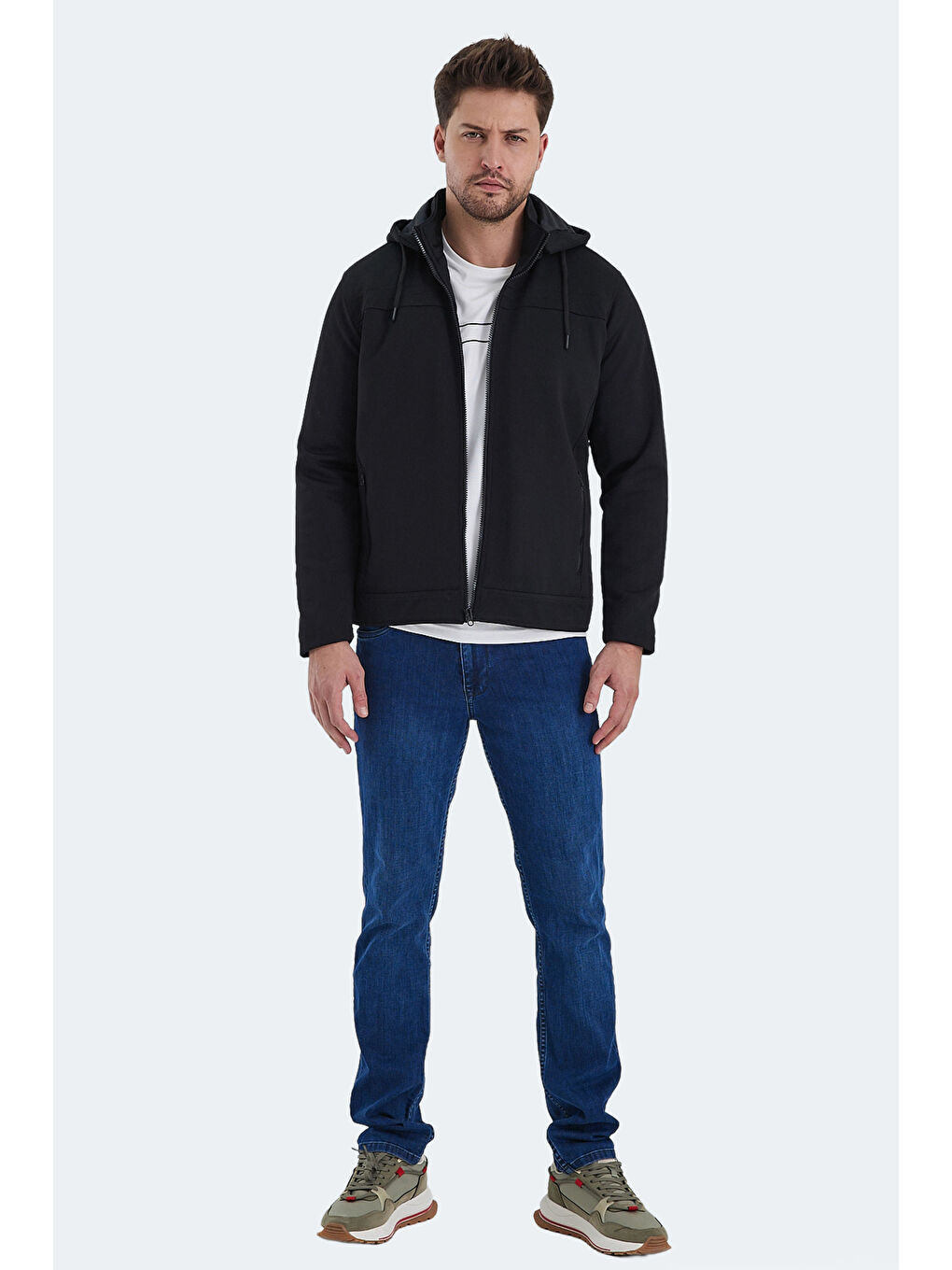 HENDRIKKO Erkek Mont Kaban Siyah-6