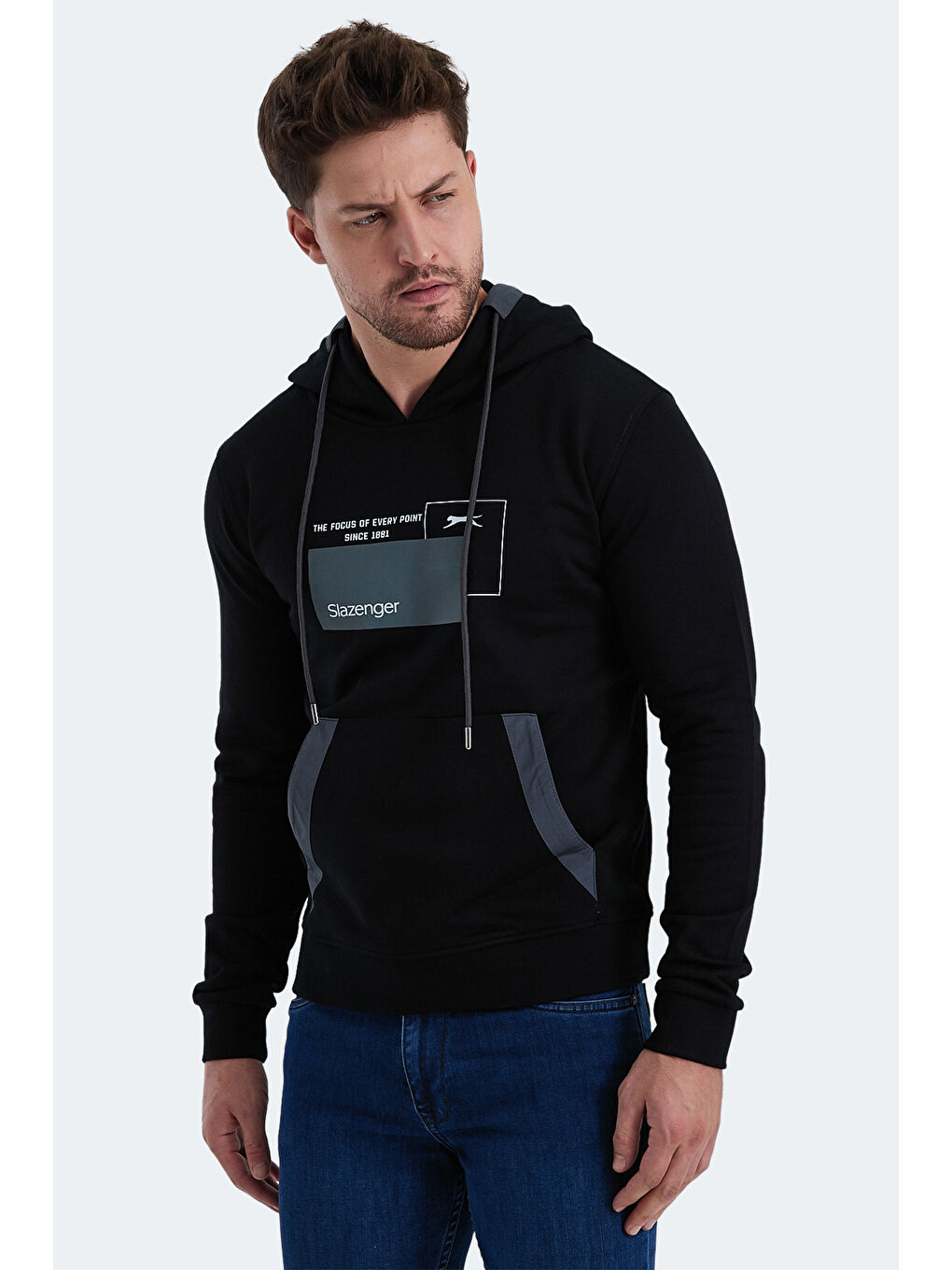 Erkek Hoodie Siyah-2