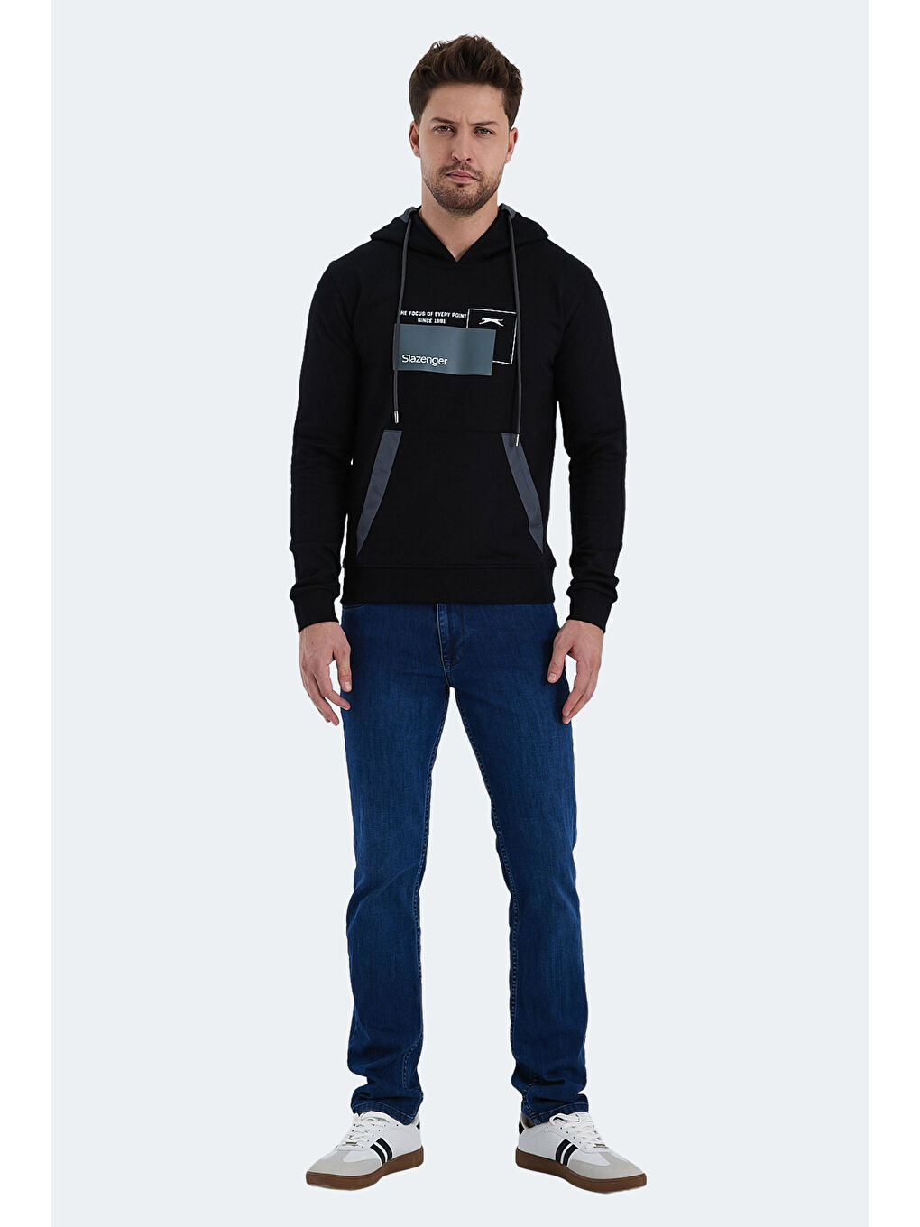 Erkek Hoodie Siyah-6