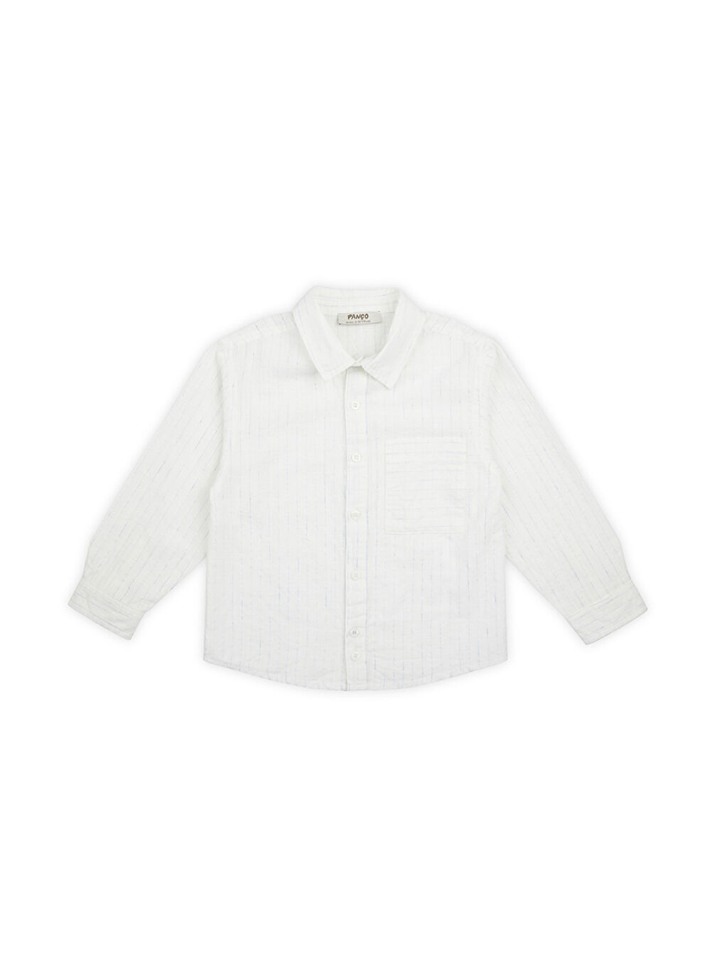 Erkek Çocuk Çizgili Gömlek Beyaz-2