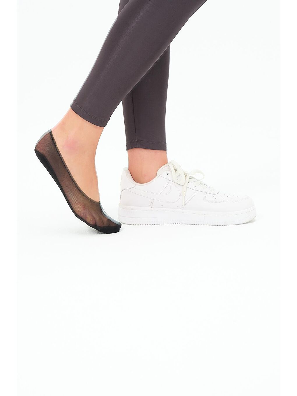 Ay Flok Baskılı Lazer Tül Suba Siyah-1