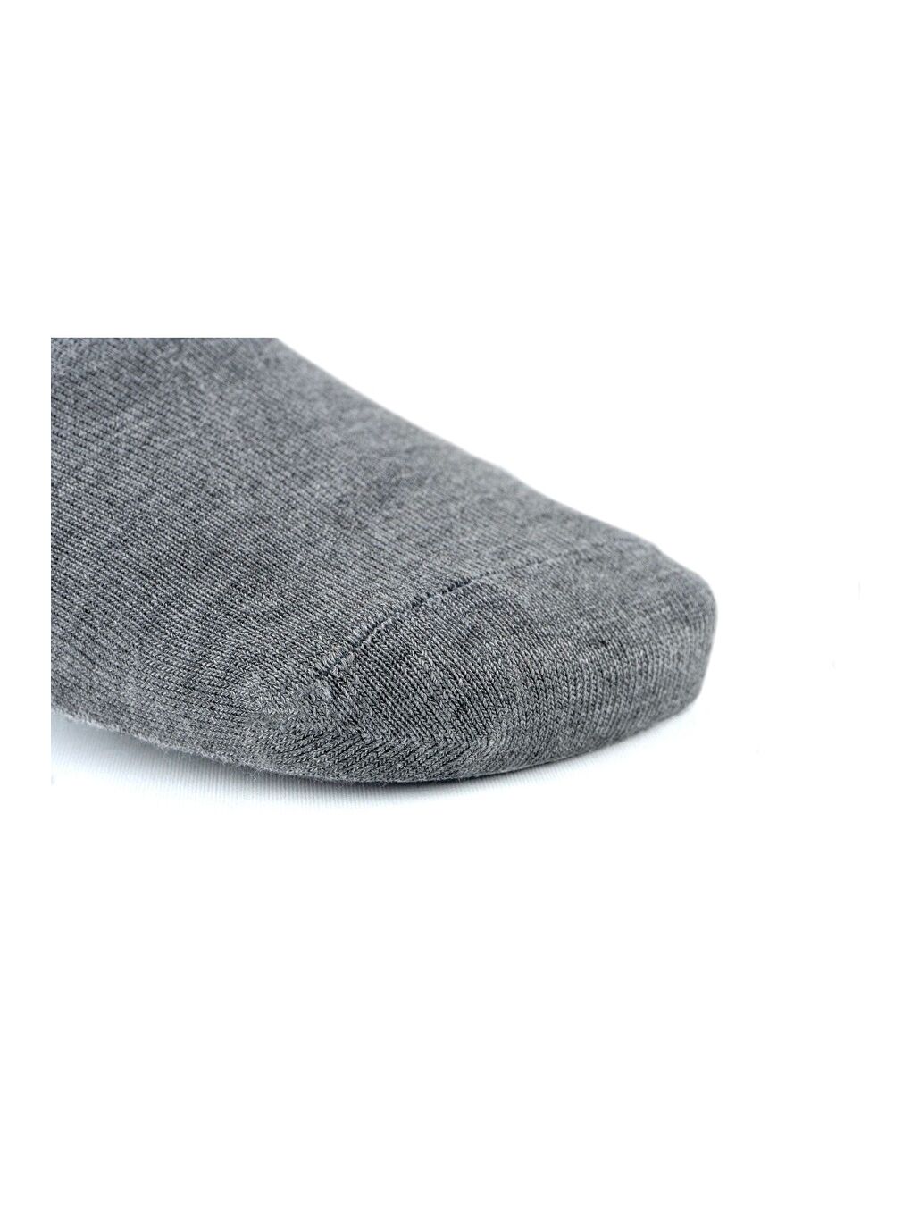 6'lı Erkek Gri Bambu Dikişsiz Silikonlu Kaydırmaz Topuk Kaliteli Görünmez Babet Çorap-4