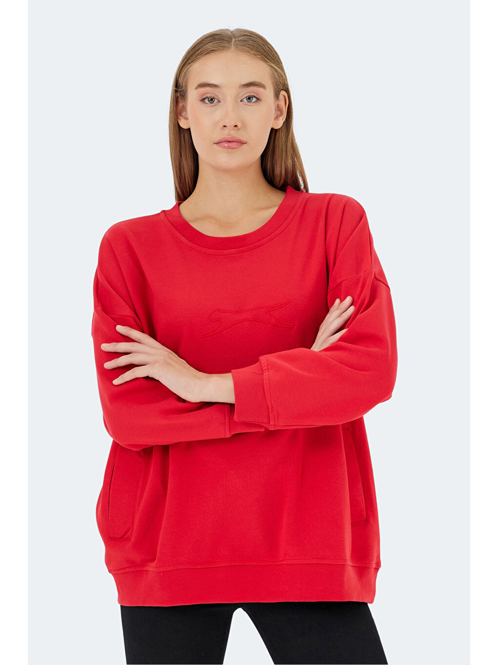 VIKENTI SW Kadın Kırmızı Sweatshirt-3