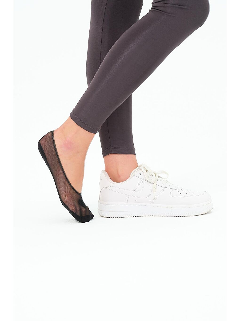 Kalpli Flok Baskılı Lazer Tül Suba Siyah-1