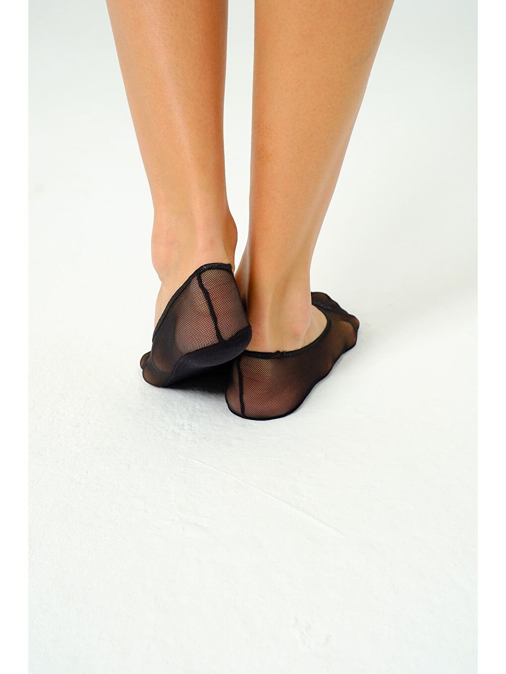 Kalpli Flok Baskılı Lazer Tül Suba Siyah-6