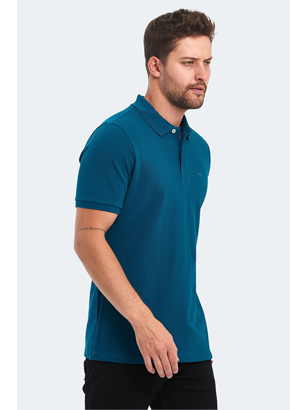 SOHO Erkek %100 Pamuk Tişört Petrol-2