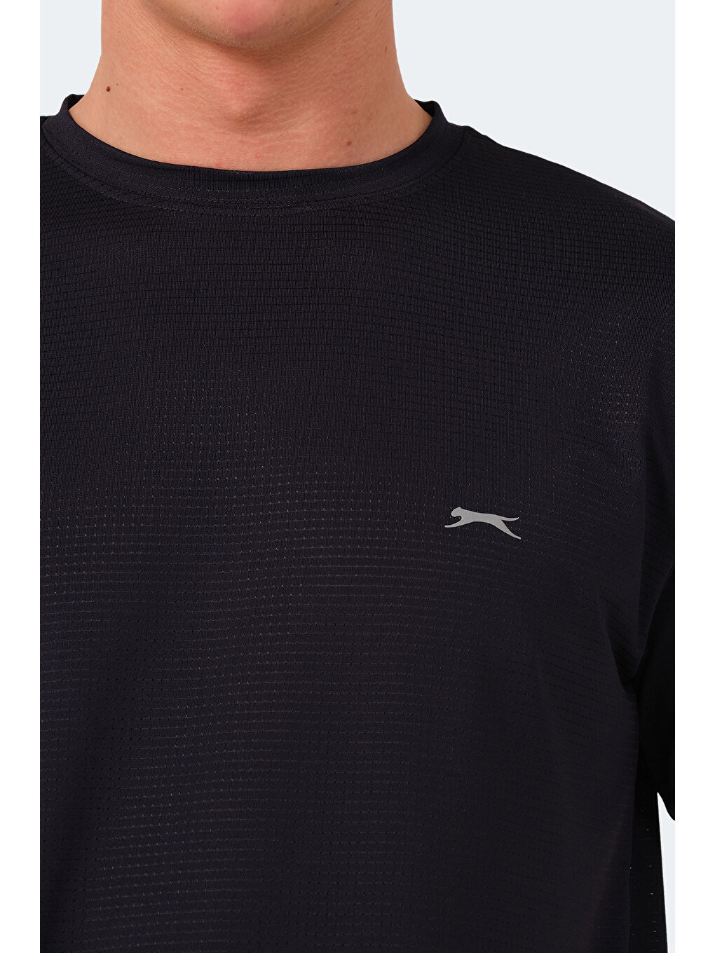 Lacivert Bisiklet Yaka Kısa Kollu Erkek Tişört-3