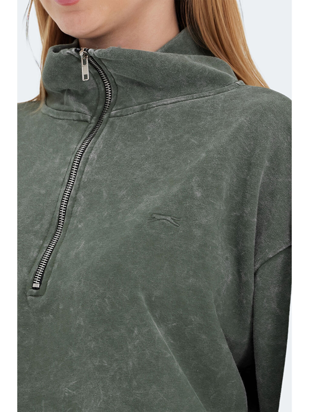 VIEWER Kadın Haki Sweatshirt-3