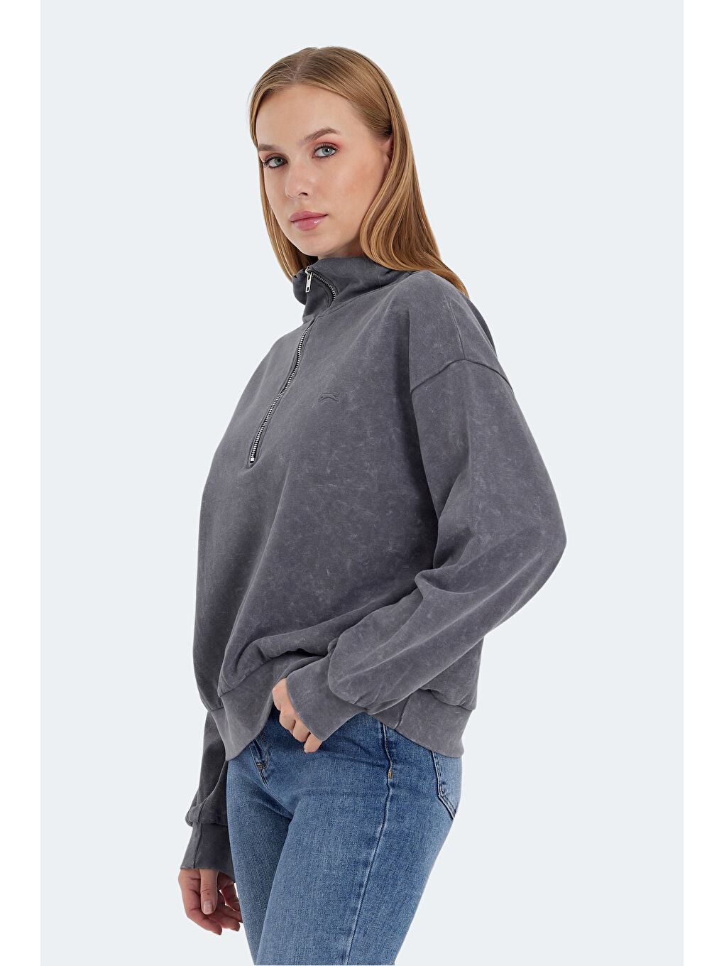 VIEWER Kadın Koyu Gri Sweatshirt-2