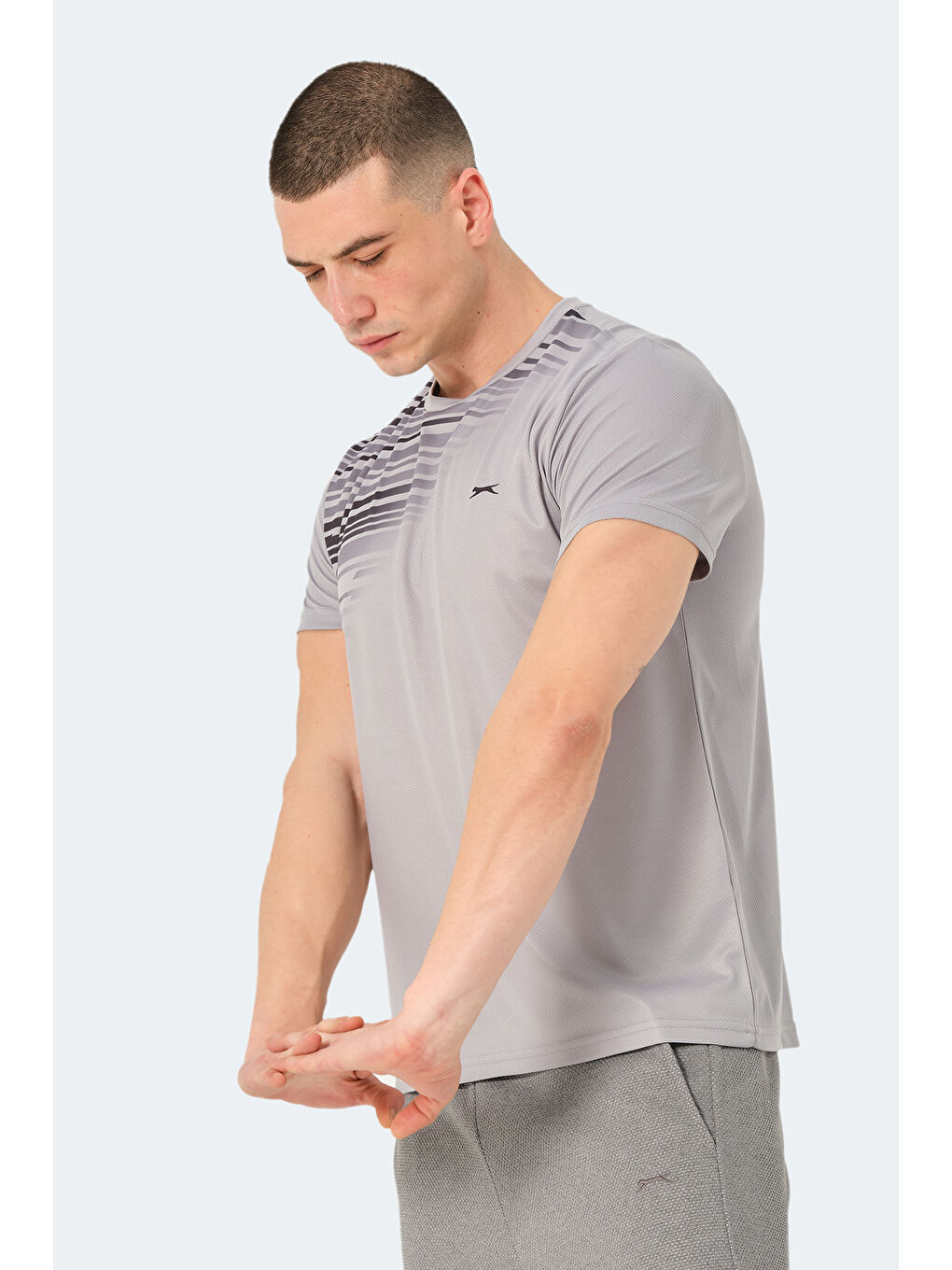 Erkek Tişört Gri-5
