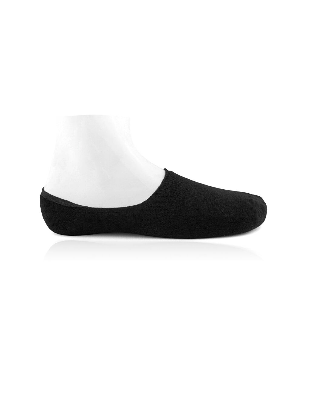 12'li Kadın Siyah Pamuklu Yumuşak Kaliteli Babet Çorap-1