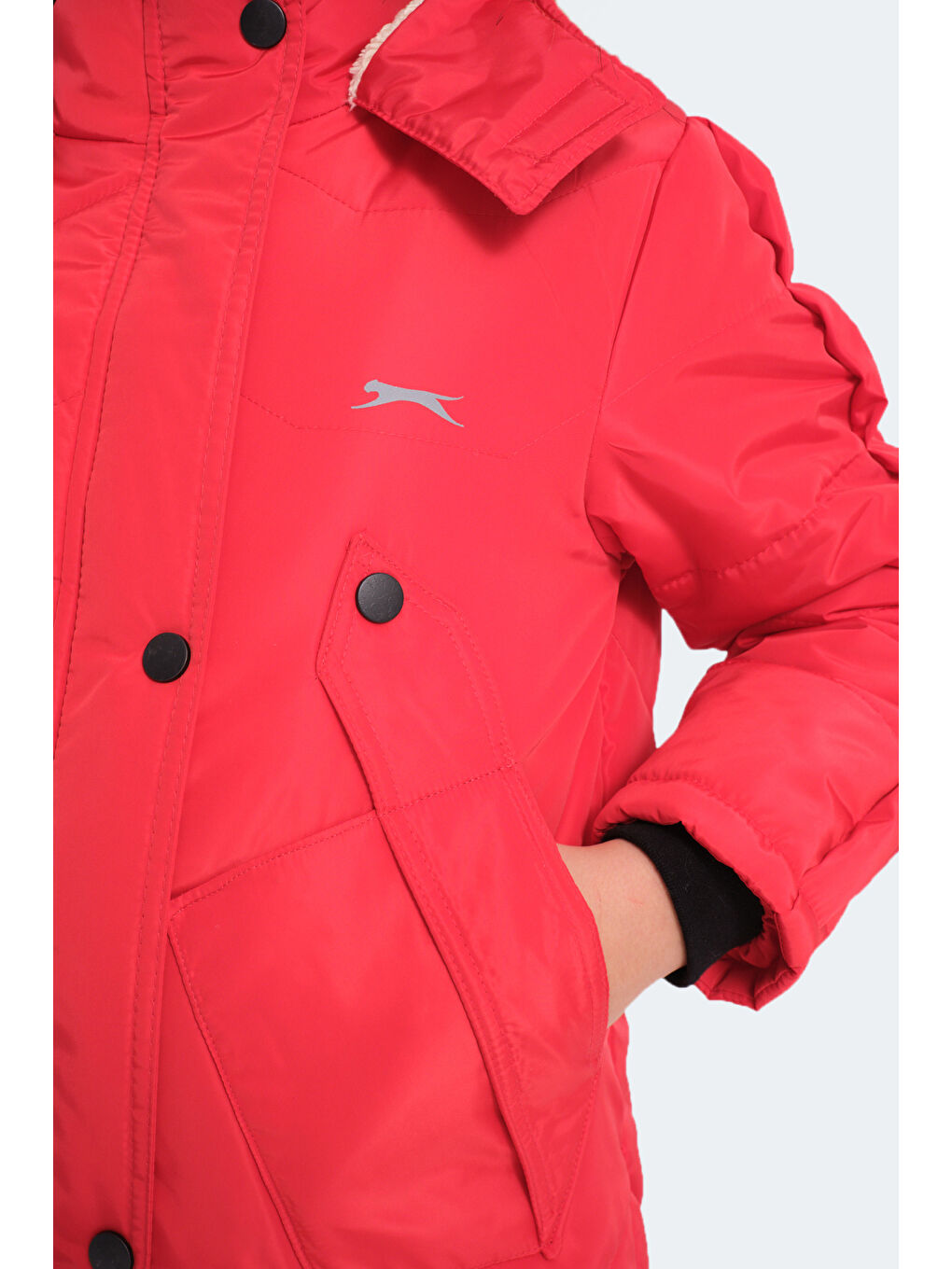 Kız Çocuk  Şişme Mont  Kırmızı-3