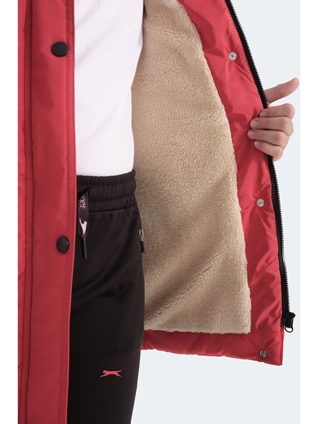 Kız Çocuk  Şişme Mont  Kırmızı-6