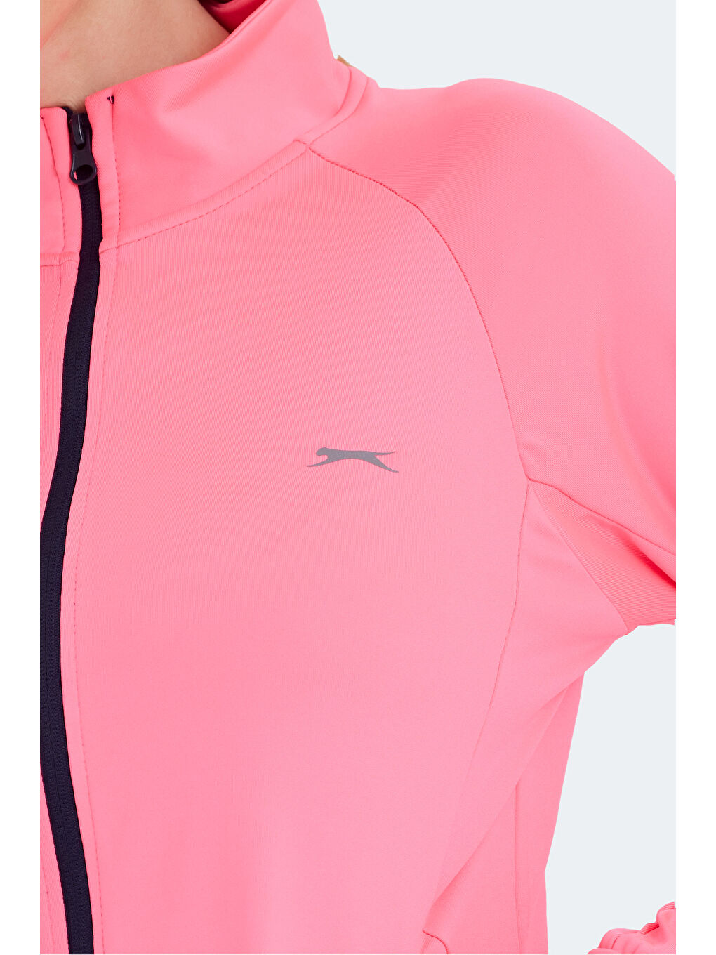 RAQUEL IN Kadın Fermuarlı Dik Yaka Cepli Fuşya Eşofman Takımı-4