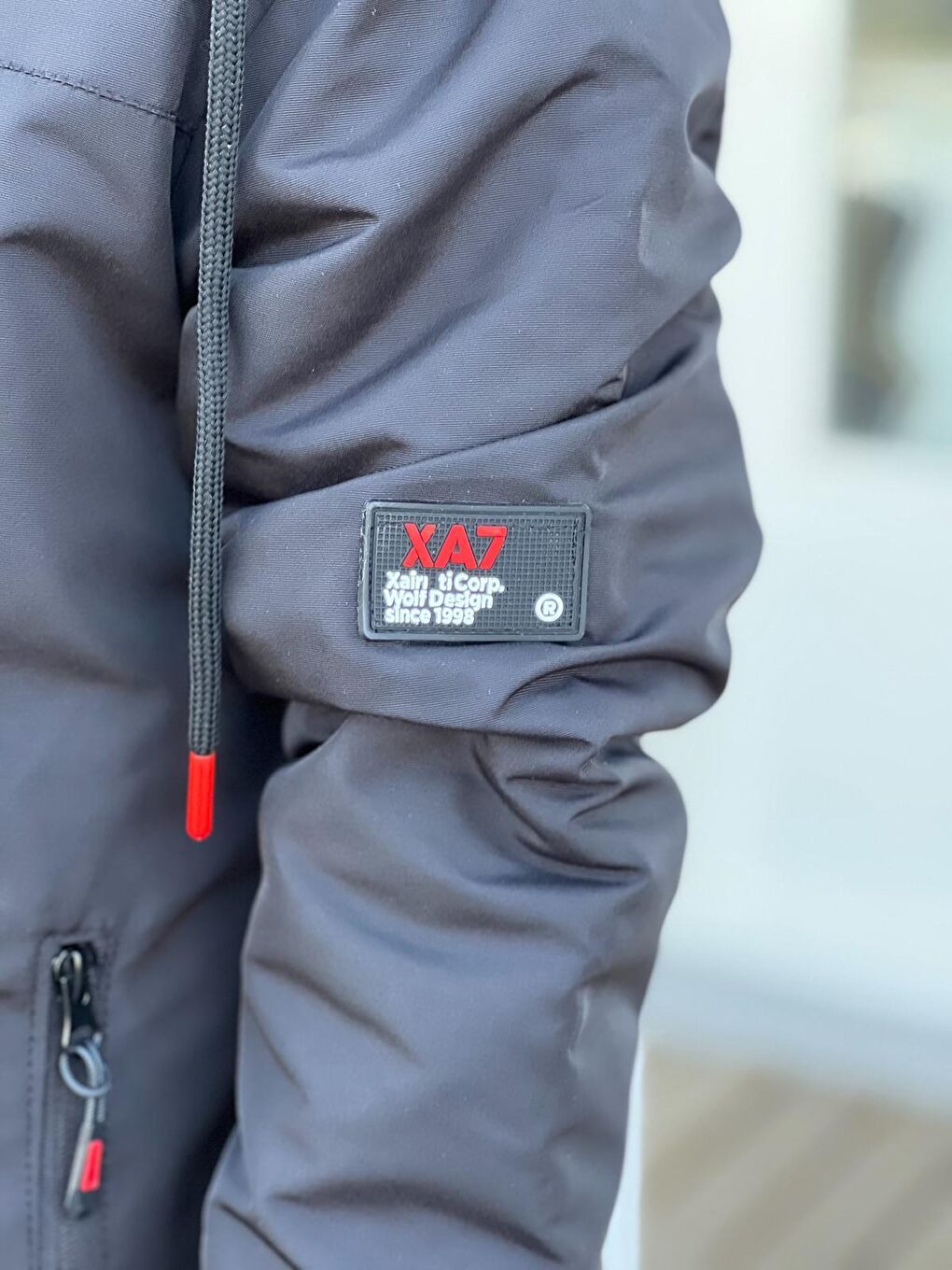 Gri Erkek Çocuk Kapüşonlu İçi Kürklü Mont KM3050-2