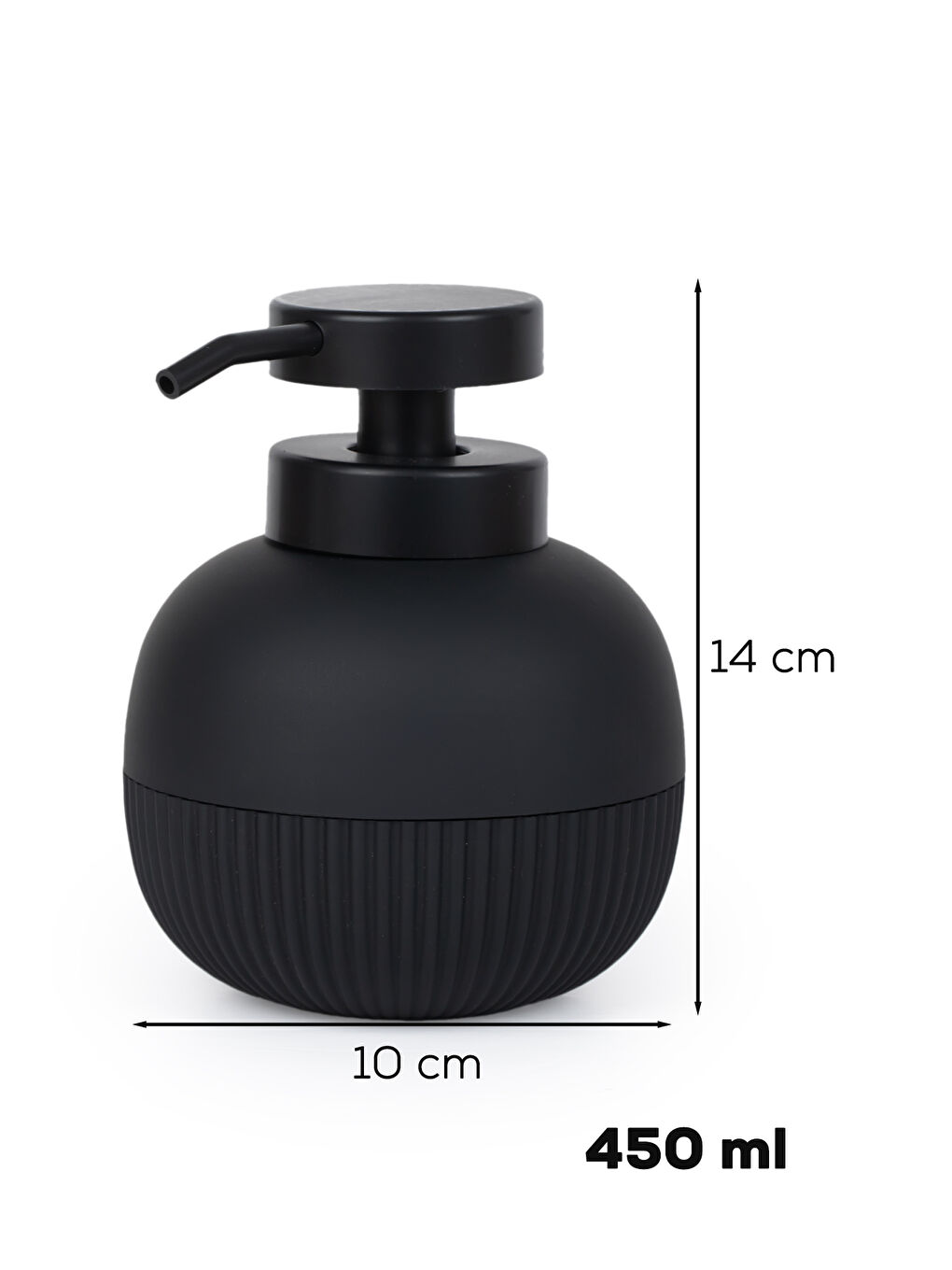 3118 Banyo ve Mutfak Sıvı Sabunluk 450ML Siyah-2