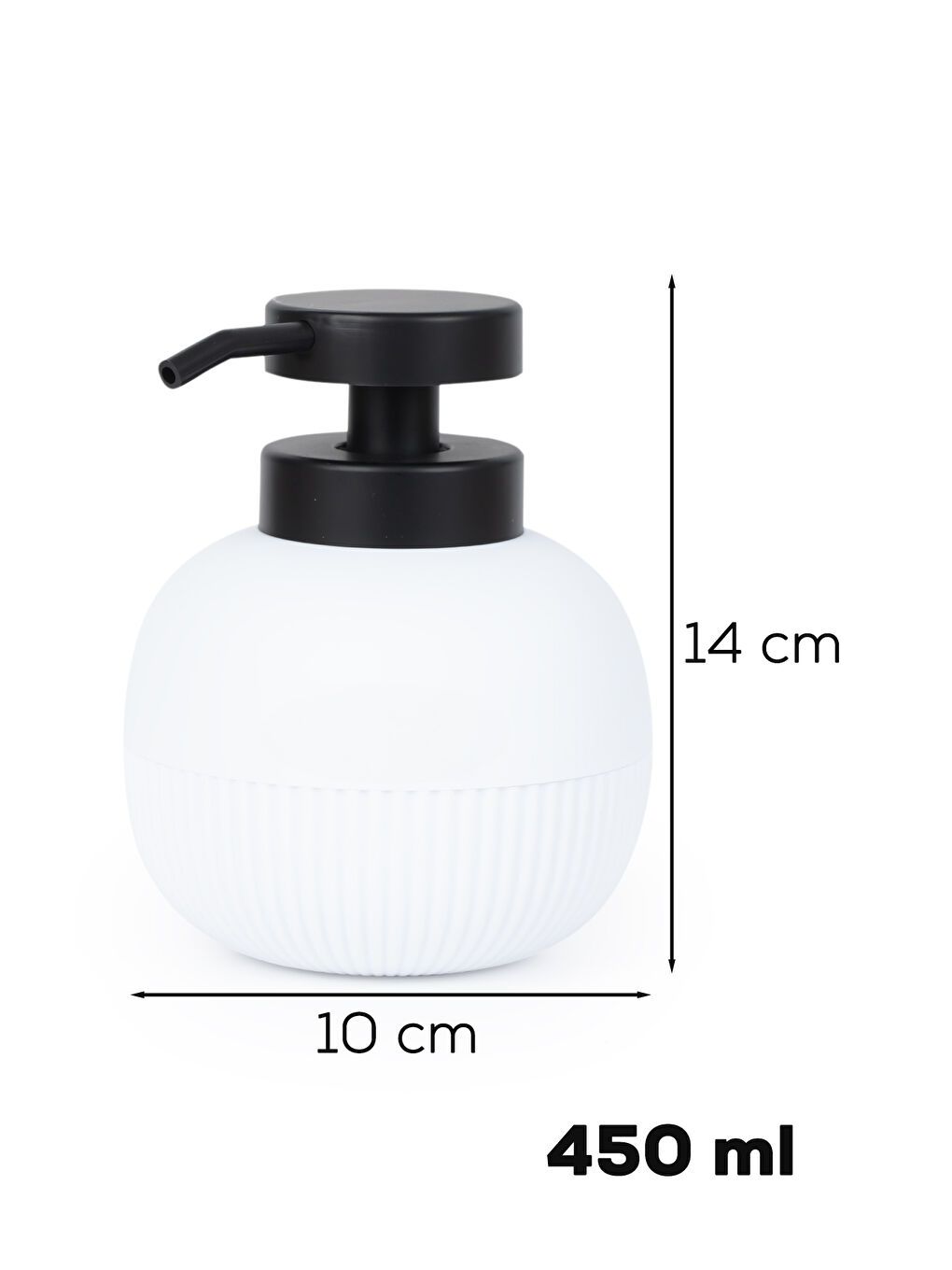 3119 Banyo ve Mutfak Sıvı Sabunluk 450ML Beyaz-2