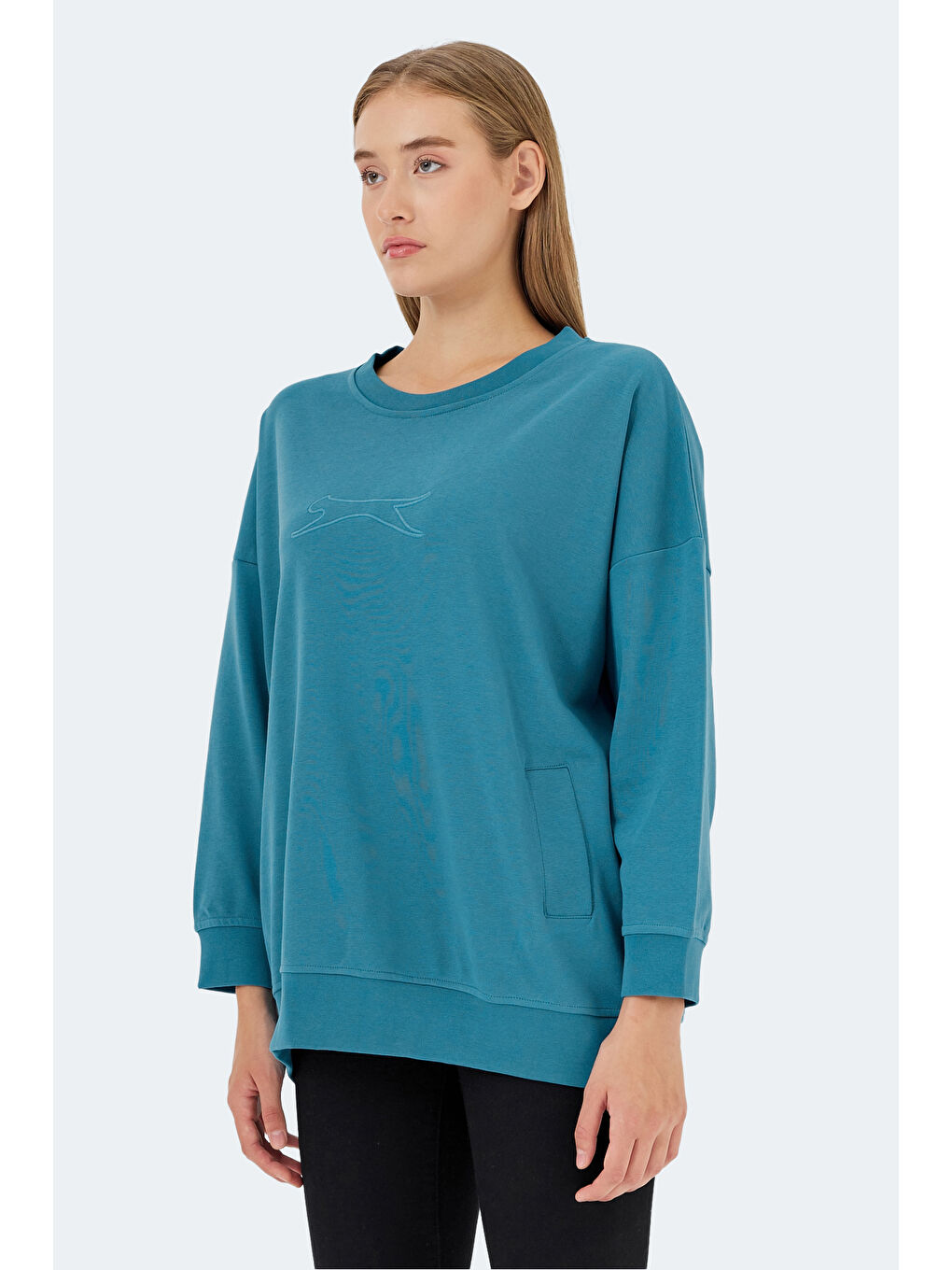 VIKENTI SW Kadın Petrol Sweatshirt-2