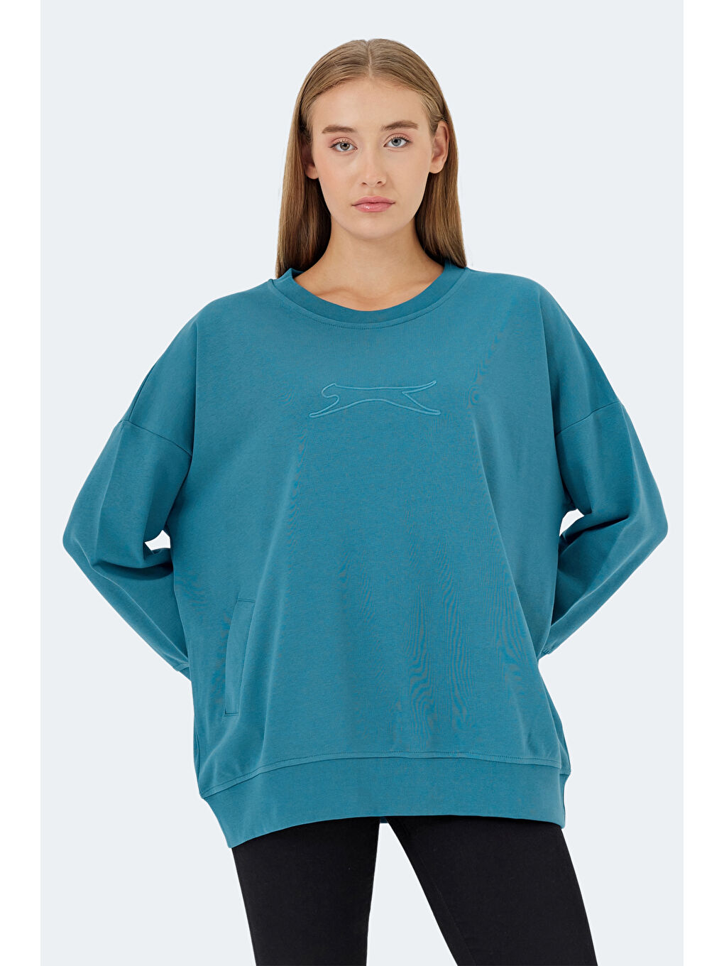 VIKENTI SW Kadın Petrol Sweatshirt-5