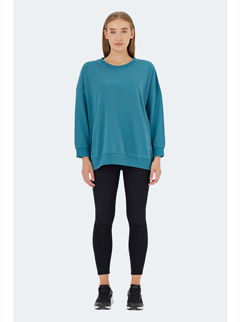 VIKENTI SW Kadın Petrol Sweatshirt-6