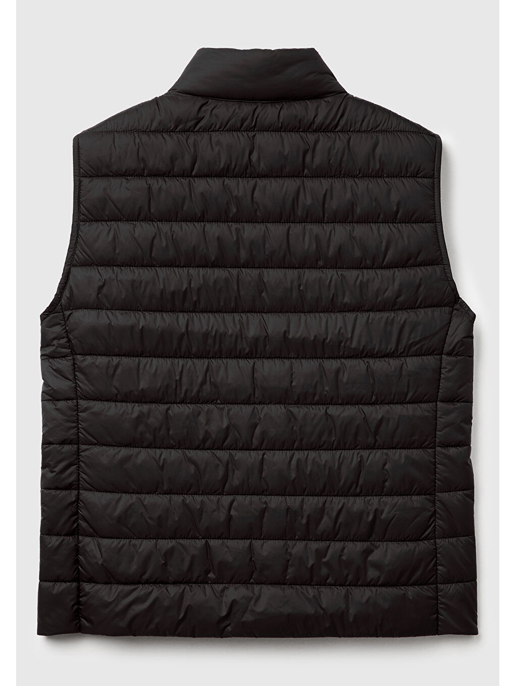 Kadın Siyah Polyester Dolgulu Fermuarlı Slim Fit Pufa Yelek-3