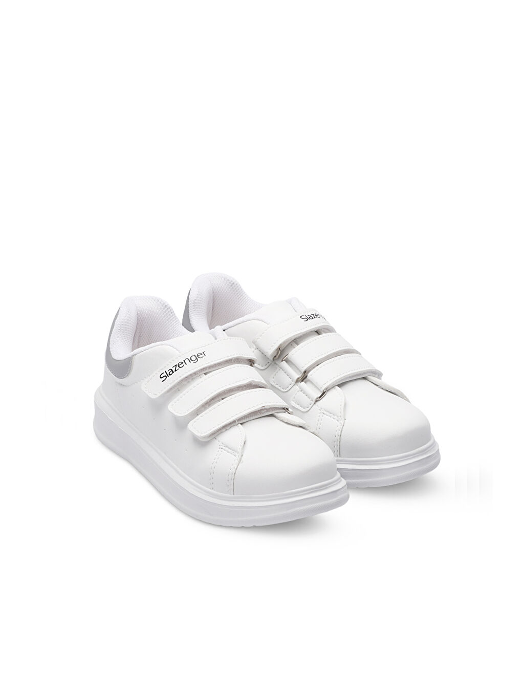 LOVE I Unisex Çocuk Cırt Cırtlı Beyaz / Gümüş Günlük Spor Ayakkabısı-1