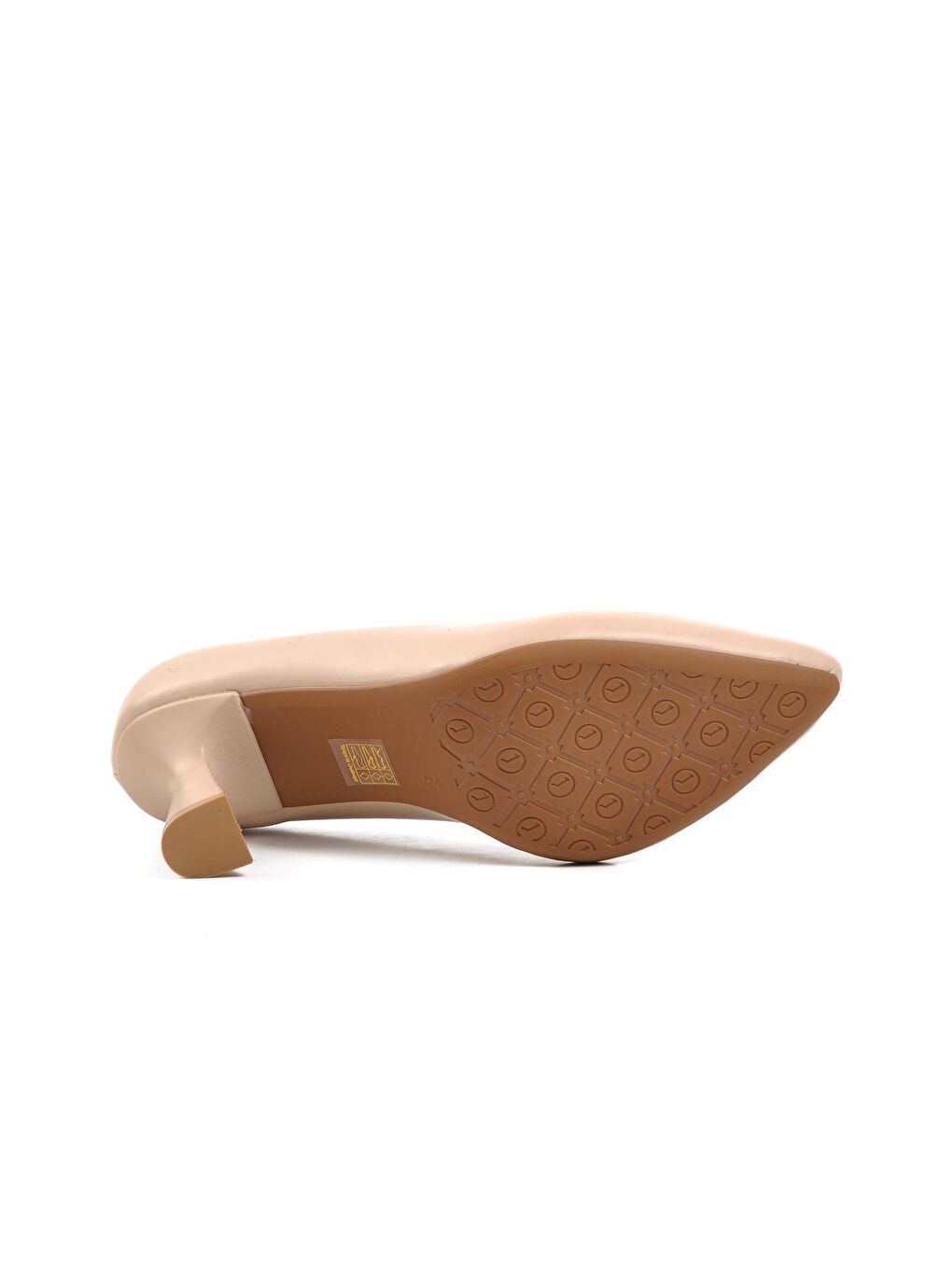 289202 Bej Kadın Topuklu Ayakkabı-4