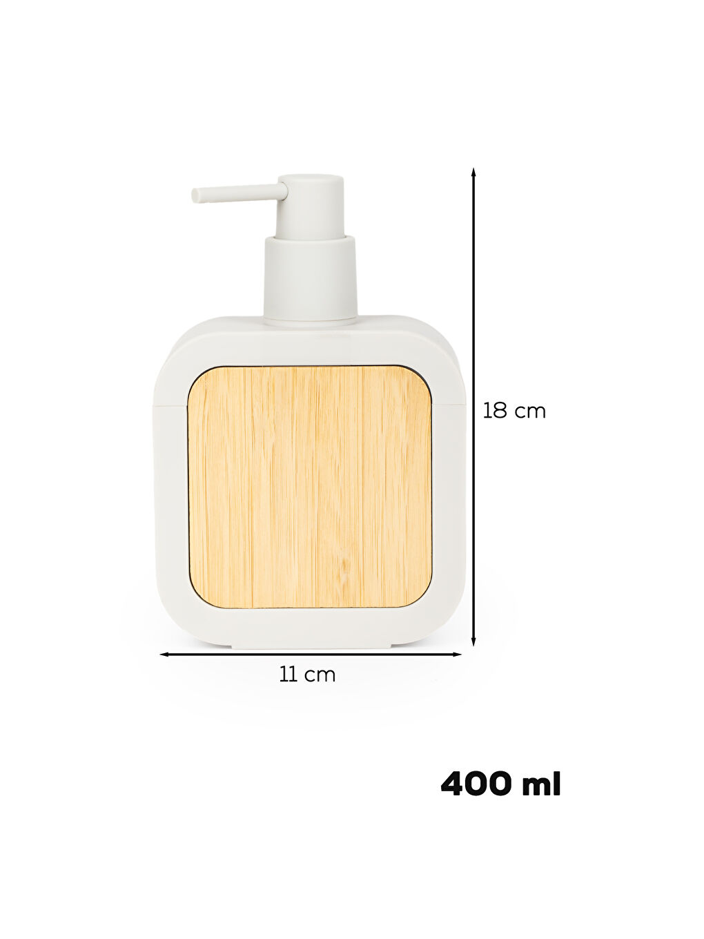 Kahverengi 3151 Banyo ve Mutfak Sıvı Sabunluk 400ML Taupe-Ahşap-2