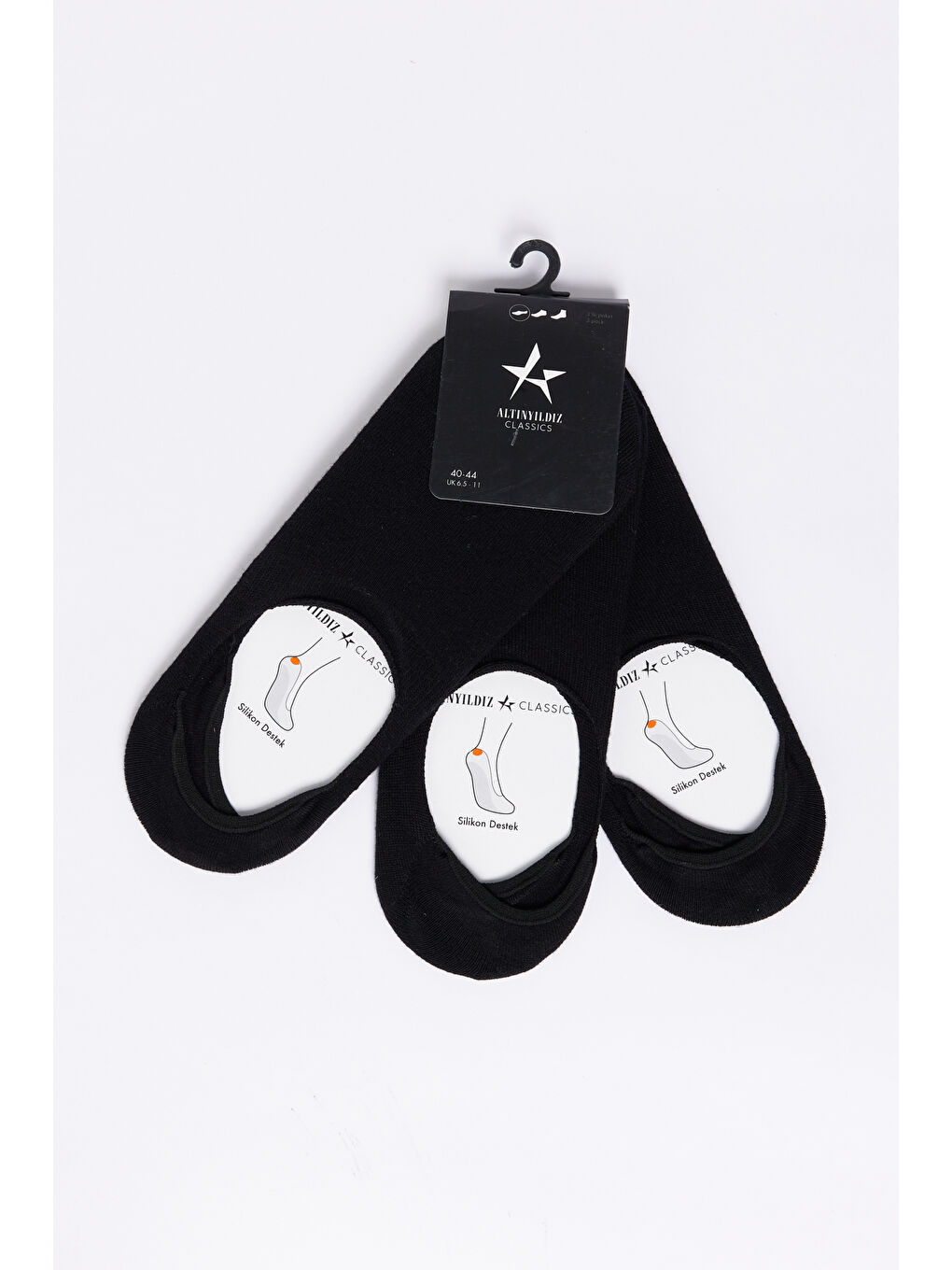 Erkek Siyah Bambu 3'lü Babet Çorap