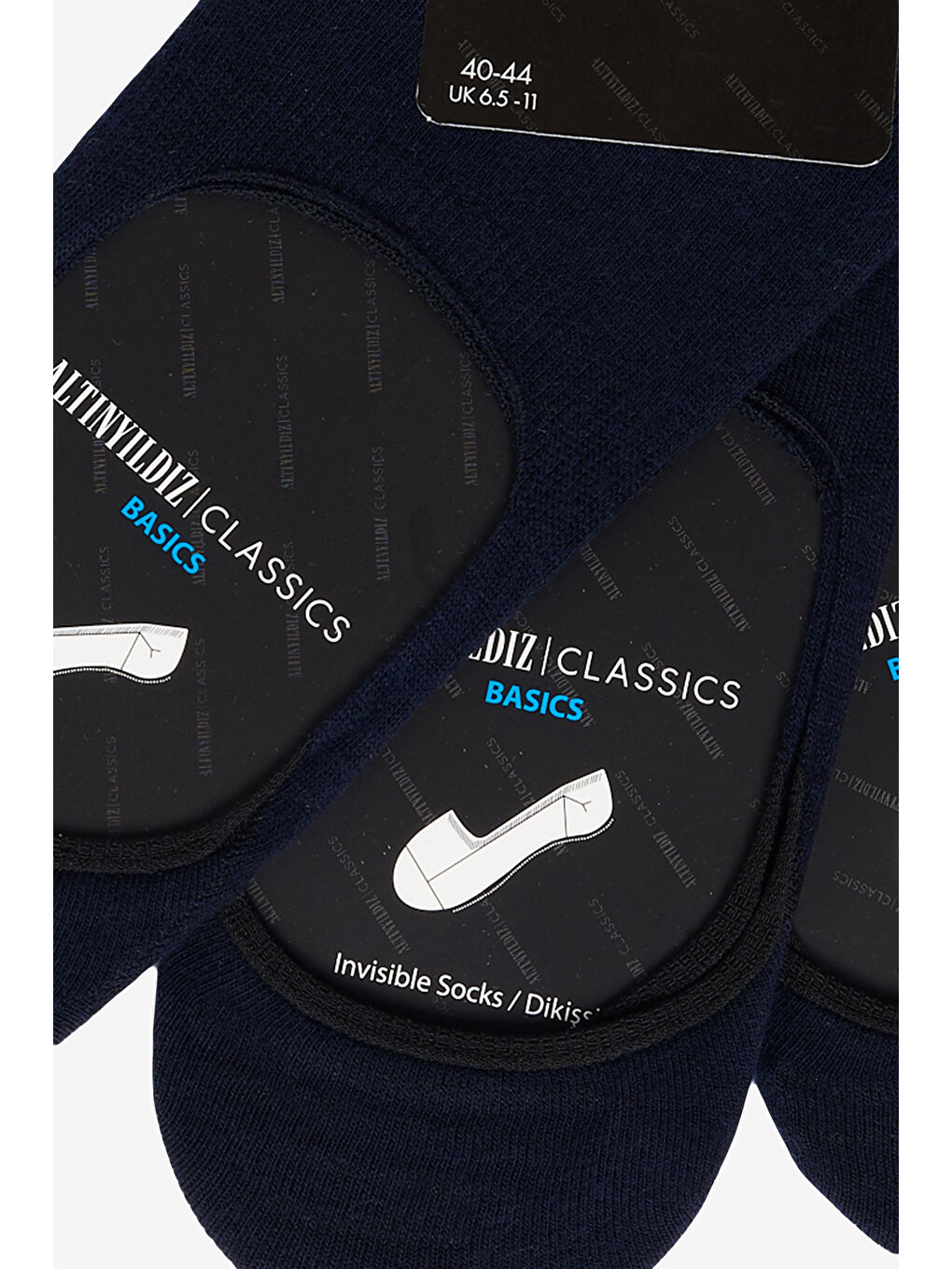 Erkek Lacivert 3'lü Babet Çorap-1