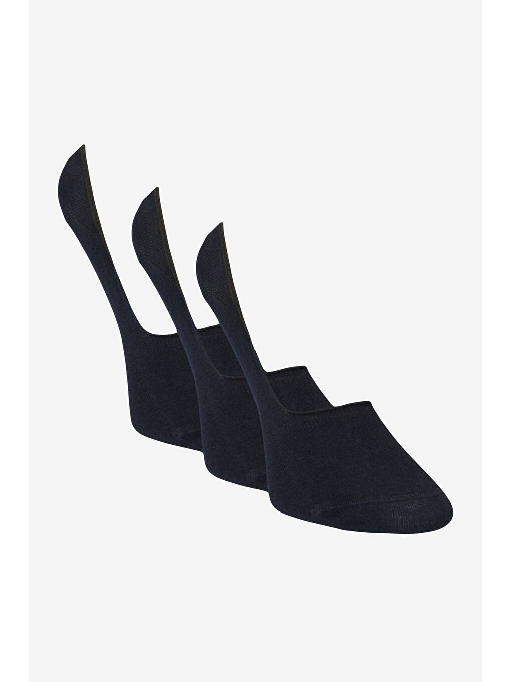 Erkek Lacivert 3'lü Babet Çorap-2
