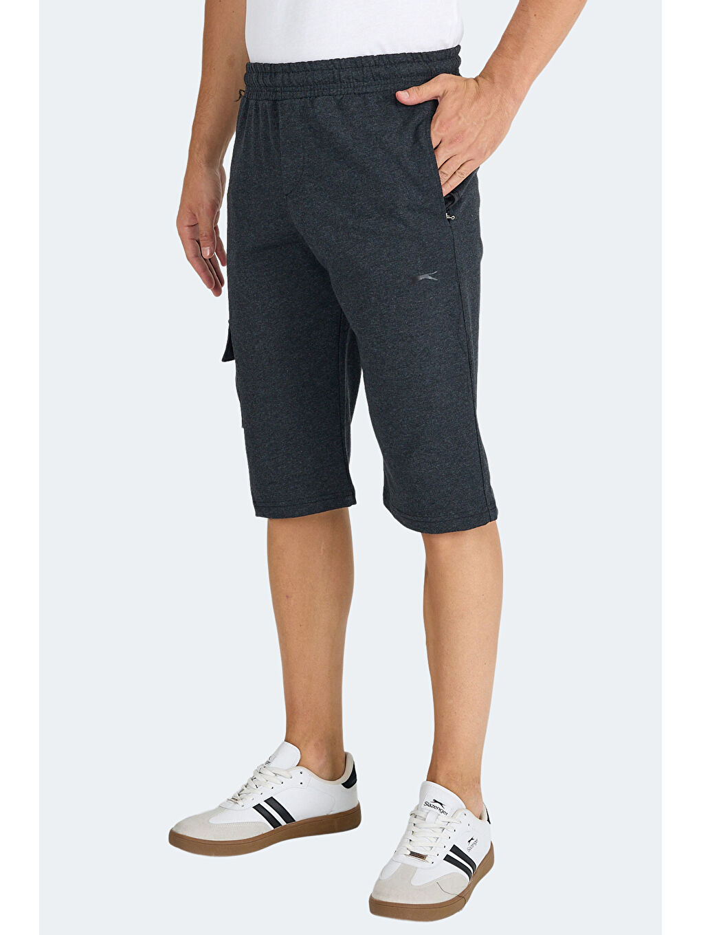 NECK I Erkek Cepli Kapri Koyu Gri Şort