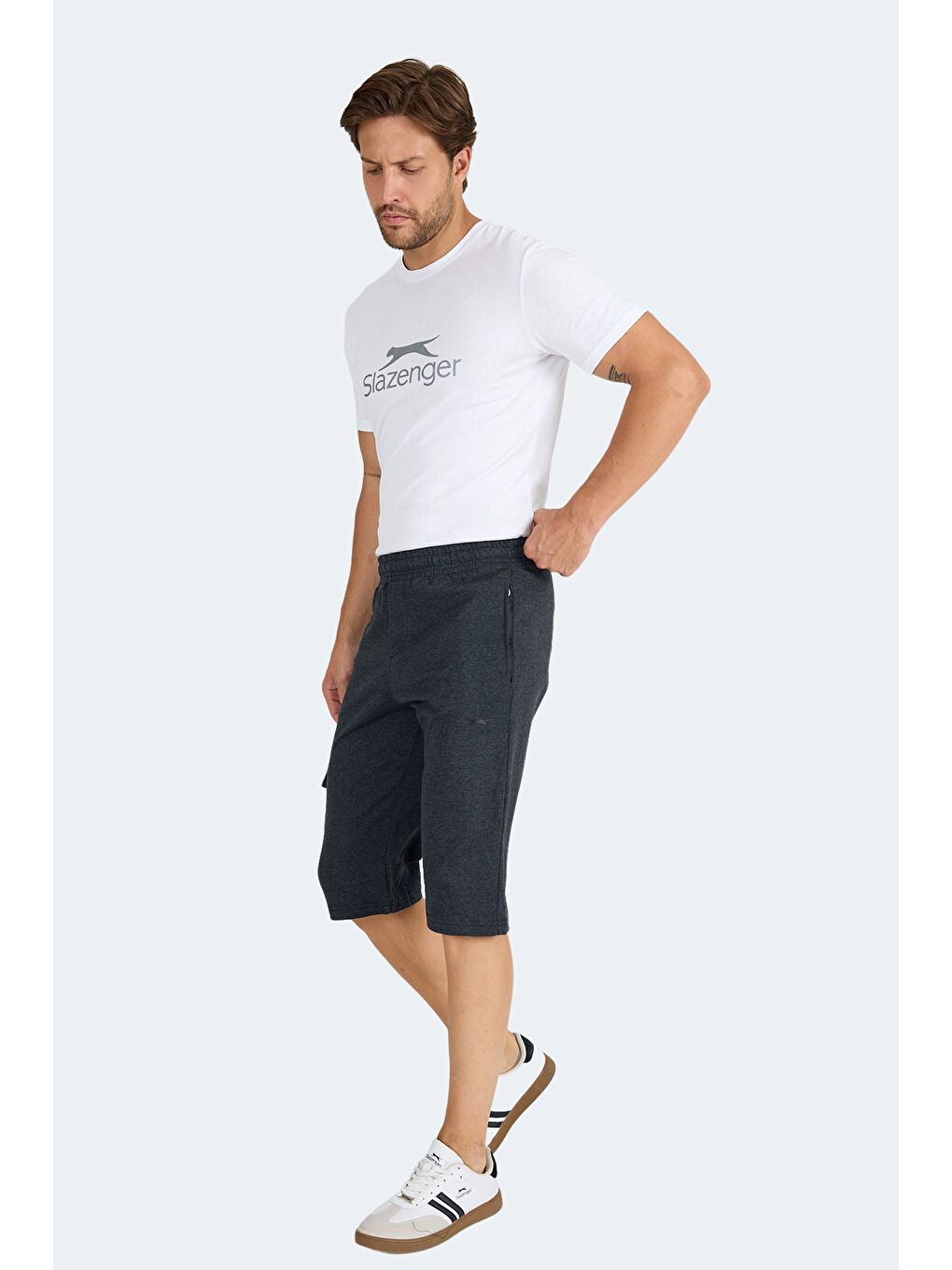 NECK I Erkek Cepli Kapri Koyu Gri Şort-5