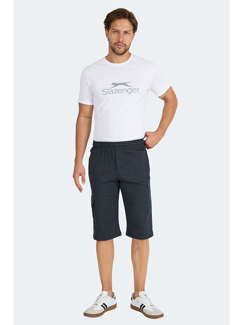 NECK I Erkek Cepli Kapri Koyu Gri Şort-6