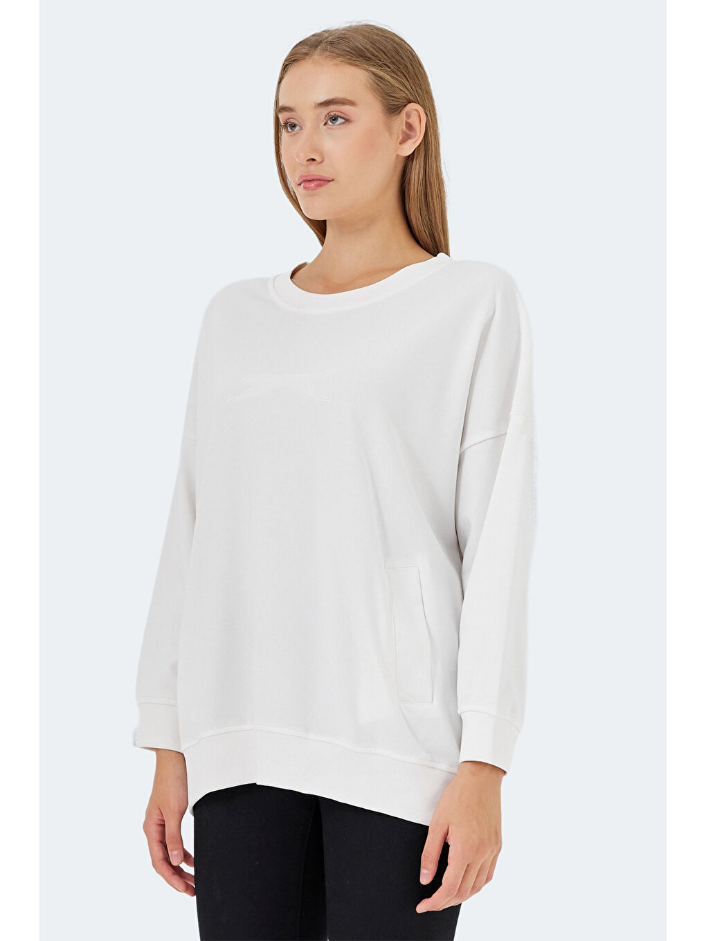 VIKENTI SW Kadın Beyaz Sweatshirt-2