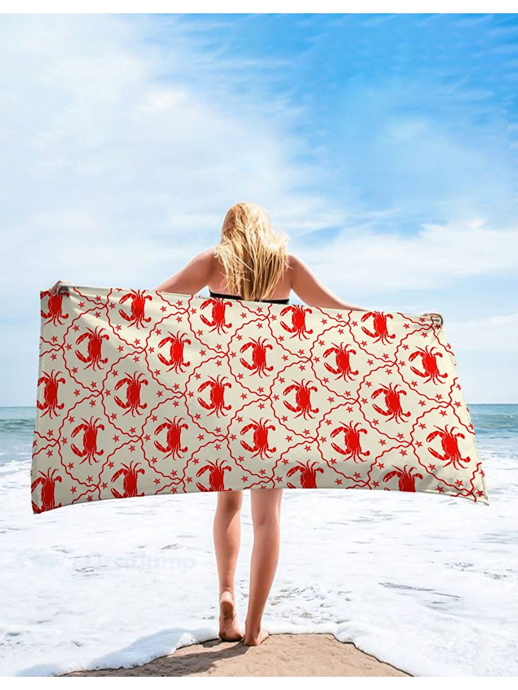 Karışık Özel Tasarım desenli Hızlı Kuruyan 75x150 cm Plaj Havlusu – Baskılı