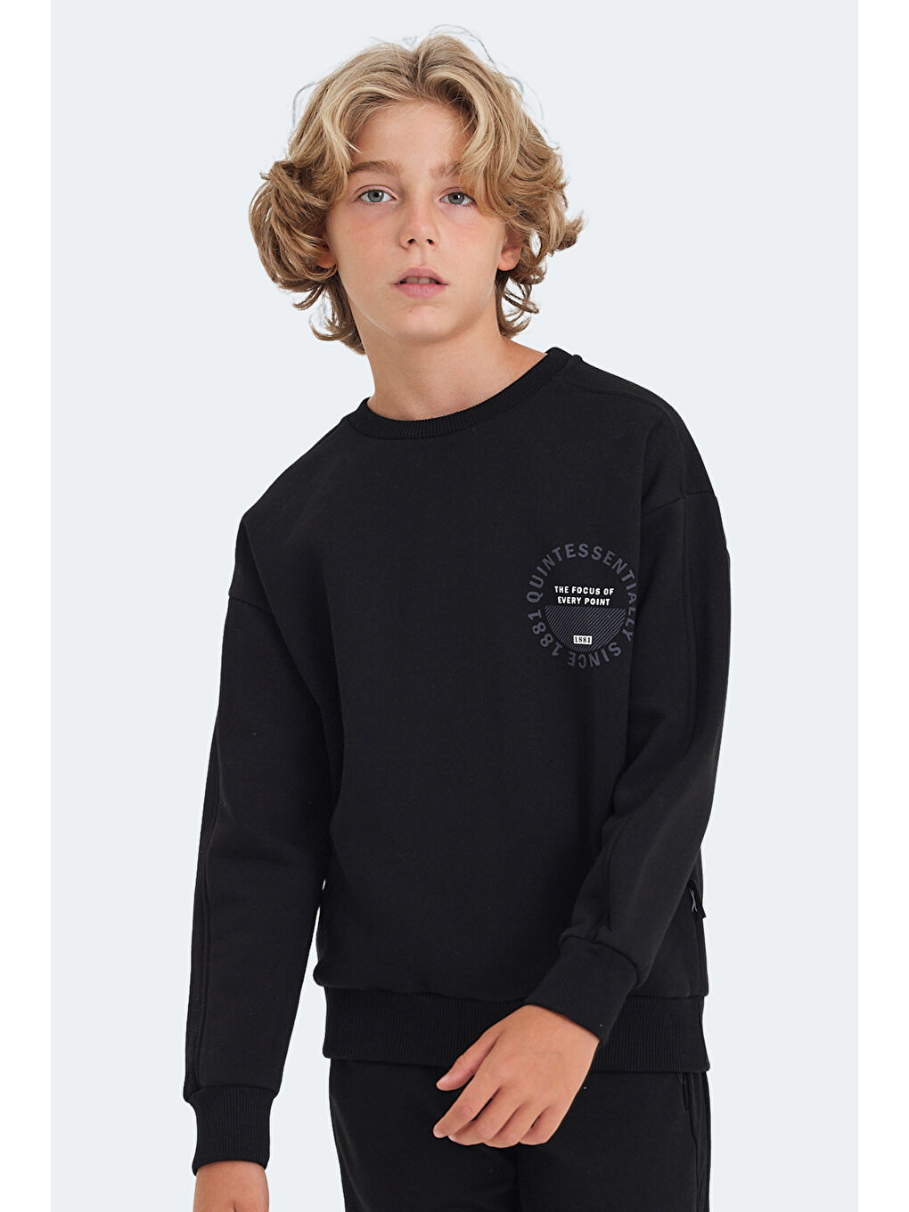 Erkek  Çocuk Sweatshirt Siyah-2