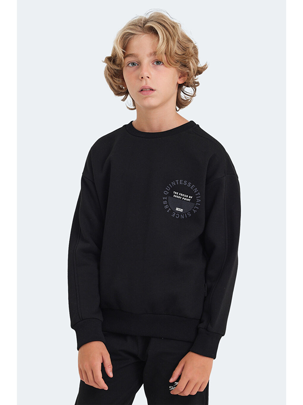 Erkek  Çocuk Sweatshirt Siyah-4