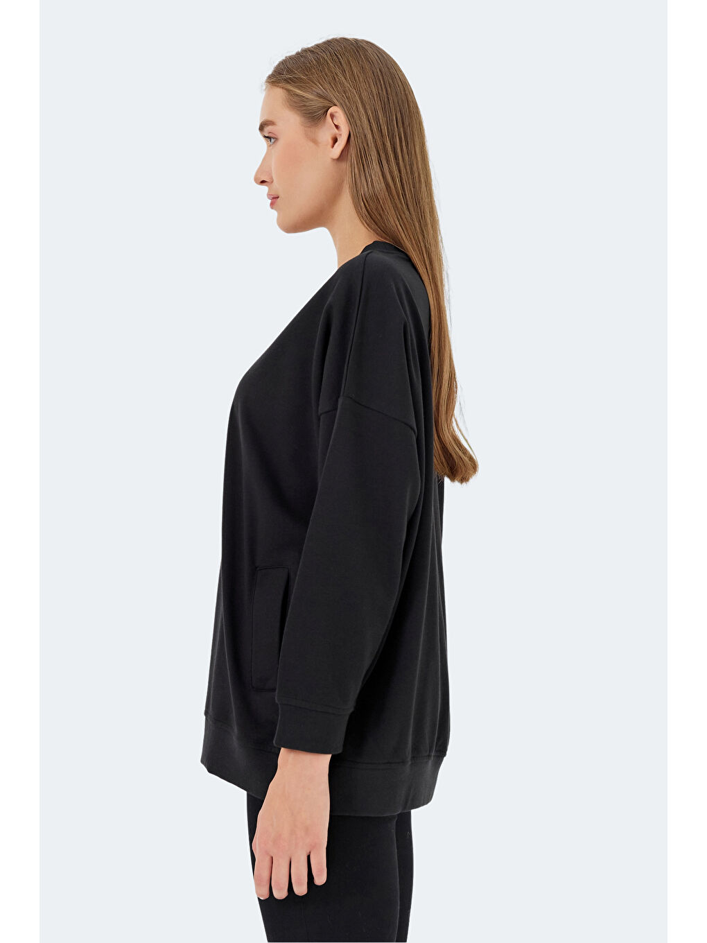 VIKENTI SW Kadın Siyah Sweatshirt-2