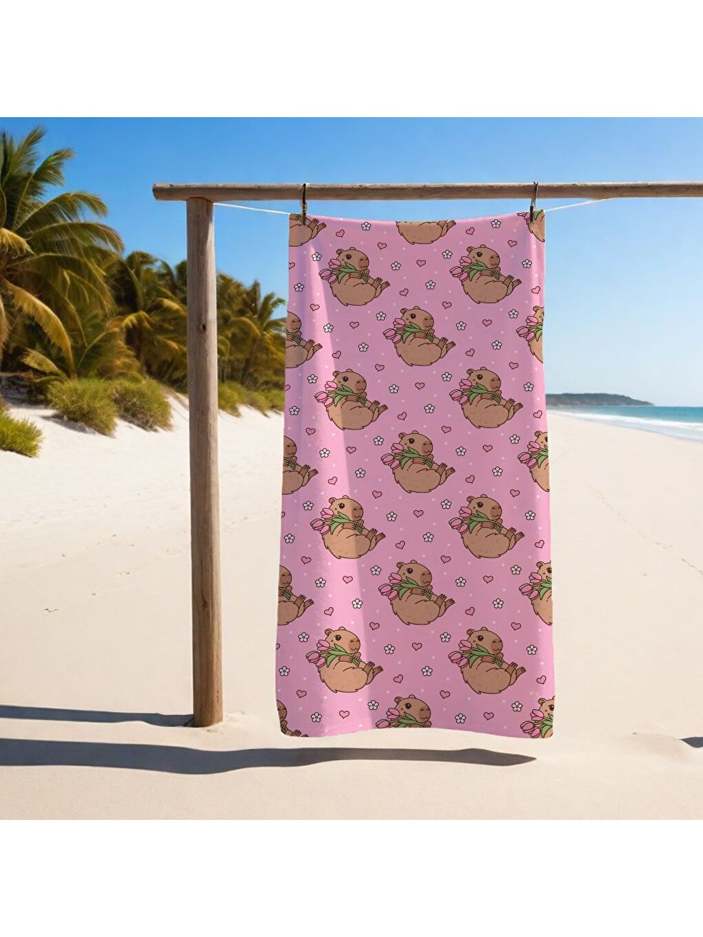 Karışık Özel Tasarım desenli Hızlı Kuruyan 75x150 cm Plaj Havlusu – Baskılı