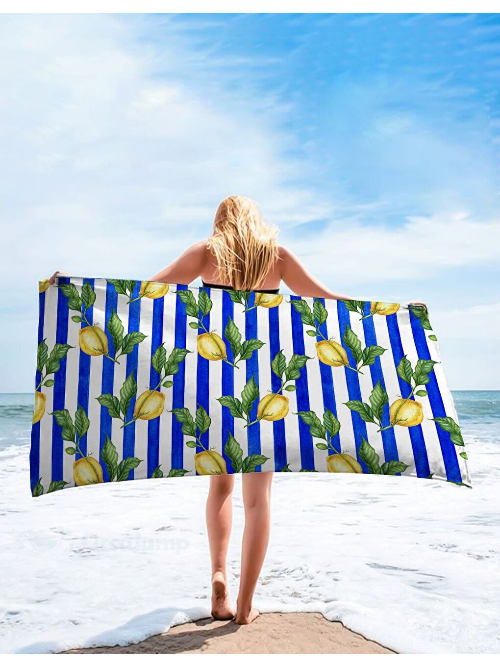 Karışık Özel Tasarım desenli Hızlı Kuruyan 75x150 cm Plaj Havlusu – Baskılı