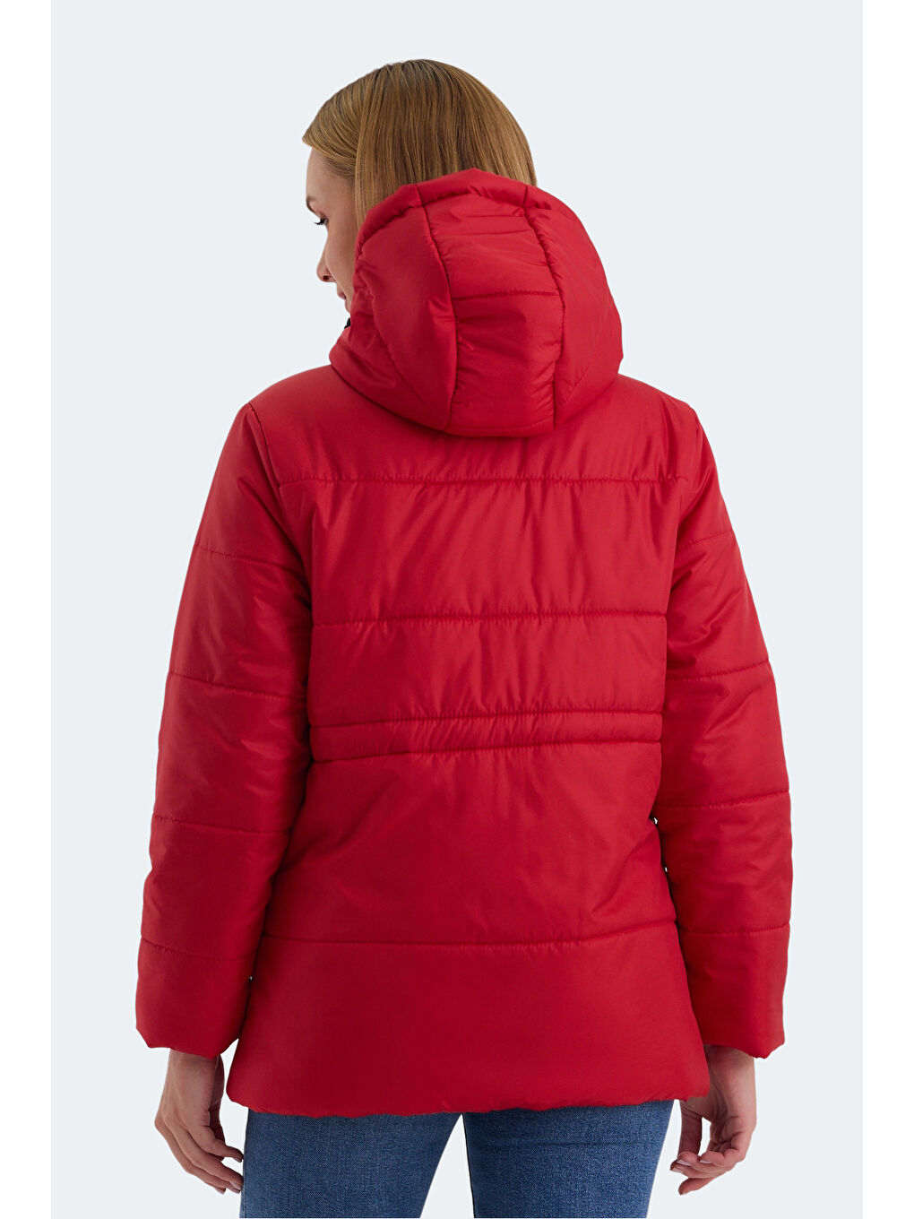 CALLU Kadın Mont Kaban Kırmızı-1